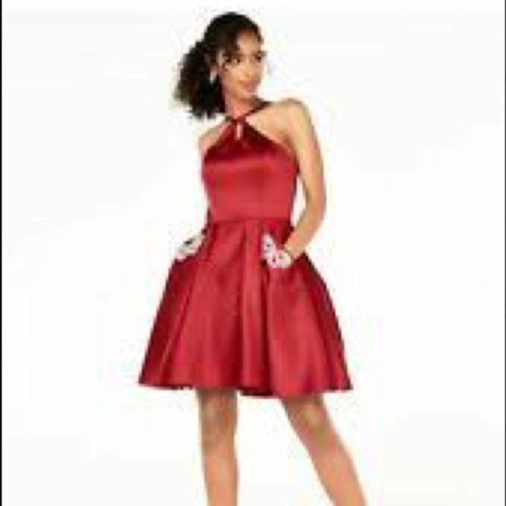 NWT Blondie Nites Keyhole Fit & Flare Dress, sz 1